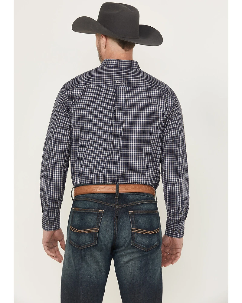 Ariat Men's Canaan Pro Series Plaid Print Long Sleeve Button-Down Stretch Western Shirt