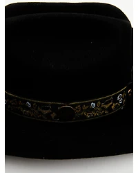 Wrangler Women's Floral Jacquard Feather Tassel Fashion Hat
