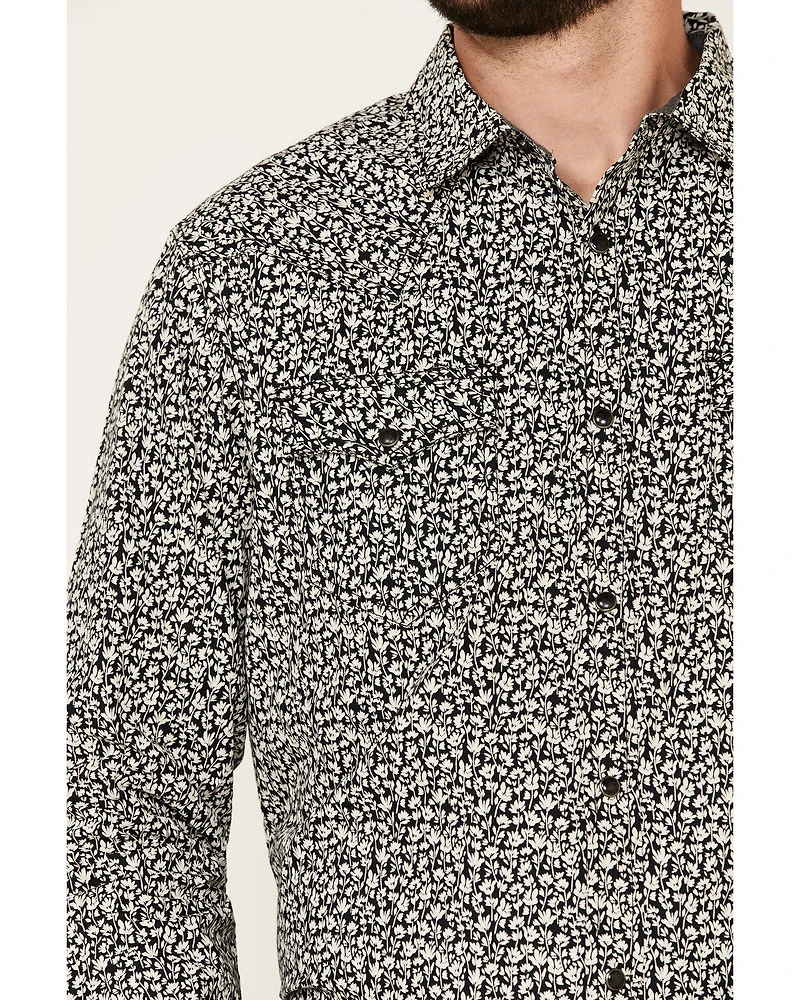 Cody James Men's Alyssum Floral Print Long Sleeve Snap Western Shirt