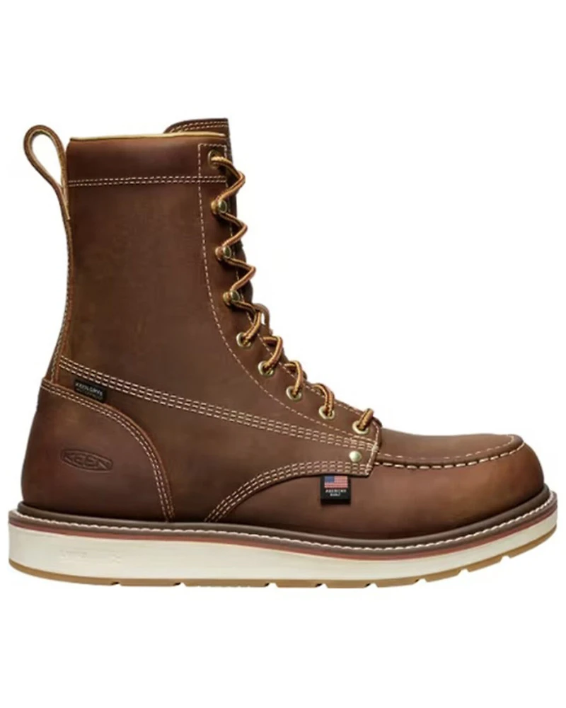 Keen Men's 8" Liberty Waterproof Moc Work Boots - Soft Toe