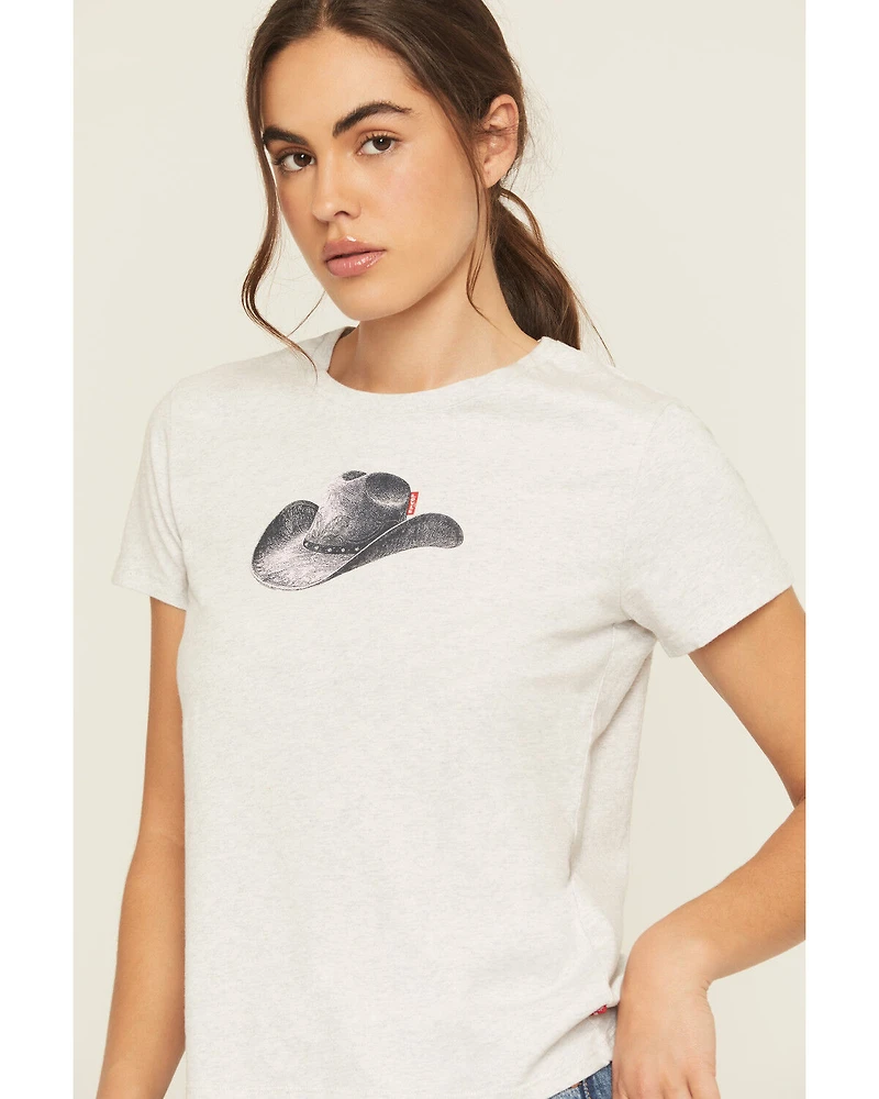 Levi's Women's Cowboy Hat Short Sleeve Graphic Tee