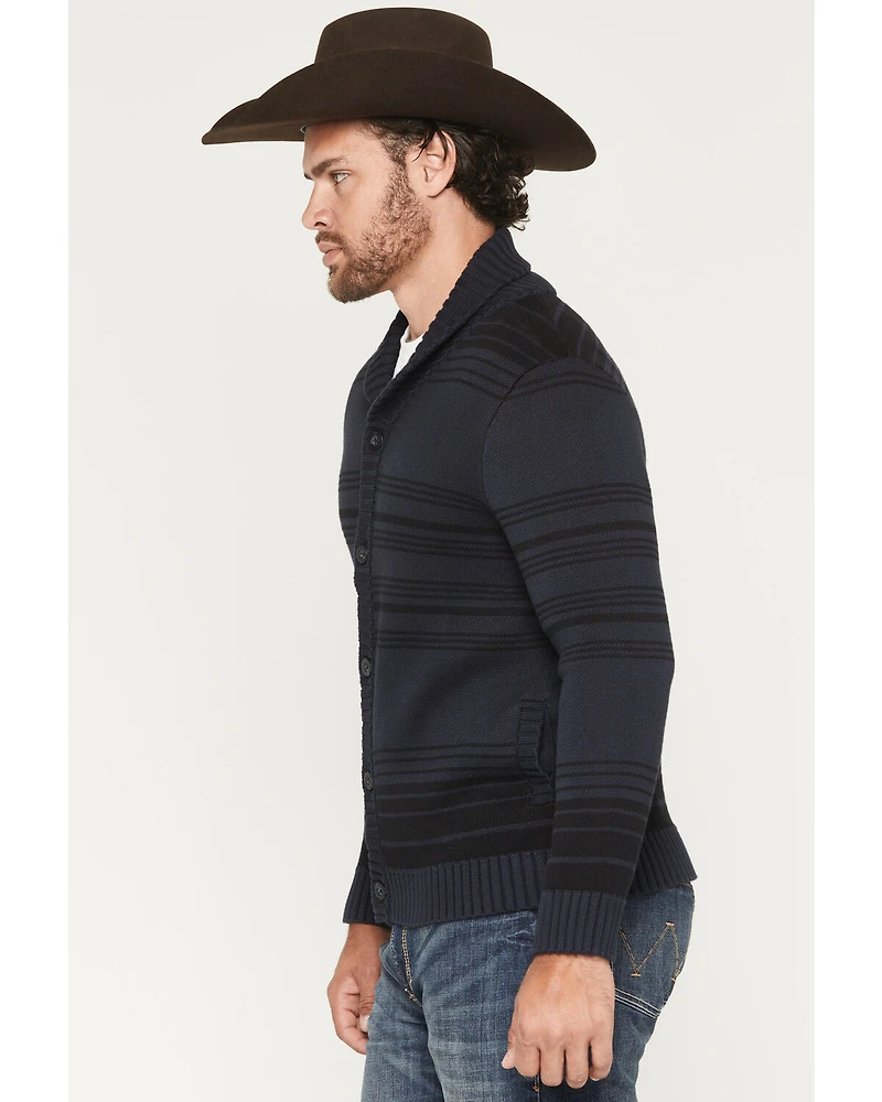 Pendleton Men's Tumal Ridge Multicolored Back Button-Down Sweater
