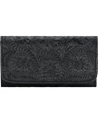 American West Women's Tri-Fold Wallet with Snap Closure