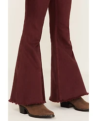 Shyanne Little Girls' Super Flare Raw Hem Jeans