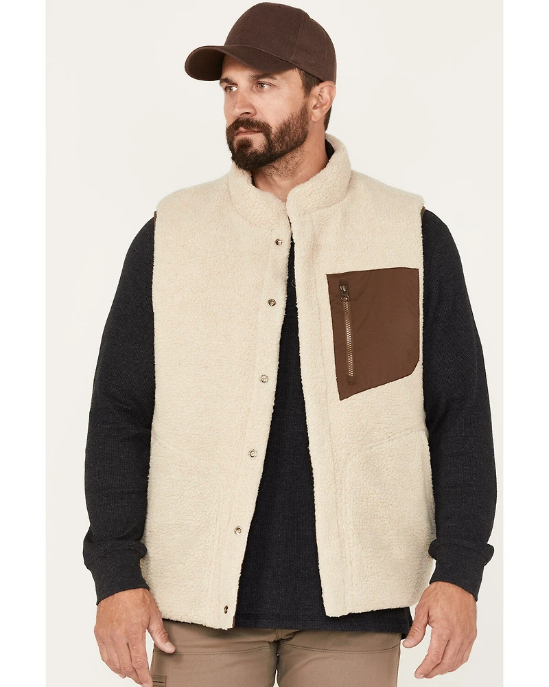 Brothers and Sons Men's Reversible Sherpa Down Vest
