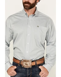 Cinch Men's Micro Striped Long Sleeve Button-Down Western Shirt
