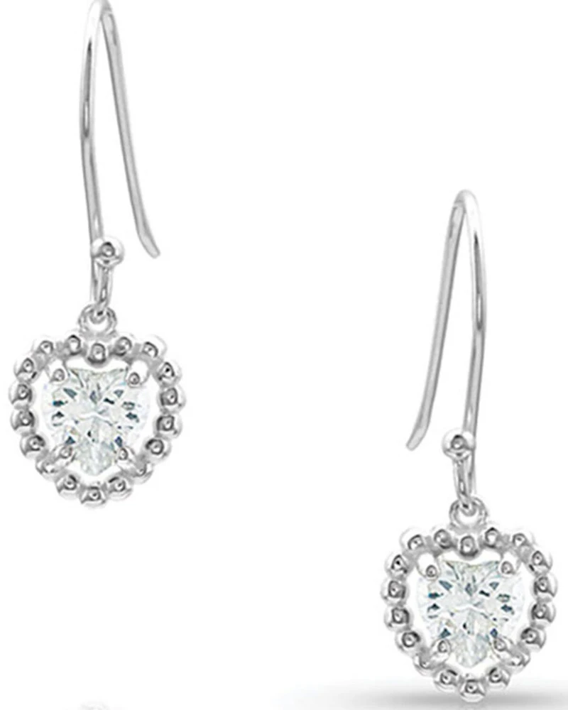 Montana Silversmiths Women's Frozen Heart Earrings
