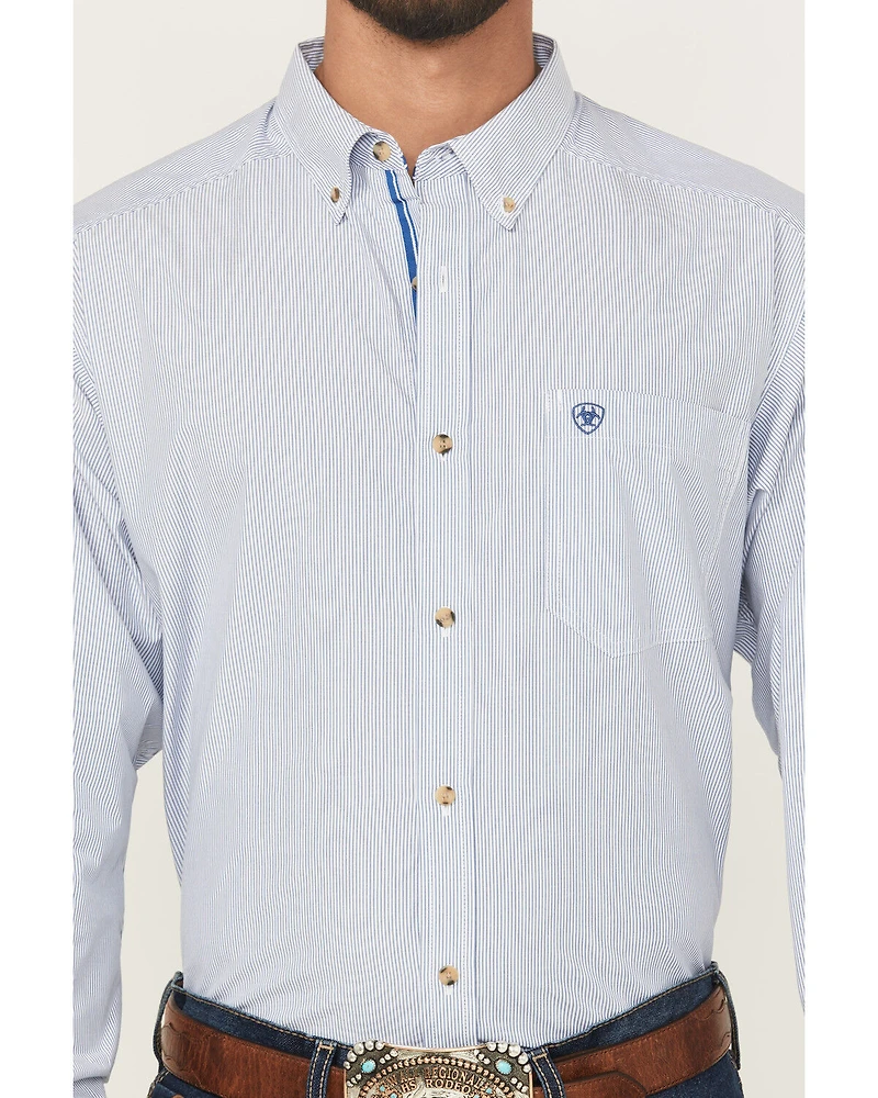 Ariat Men's Dayne Mini Striped Long Sleeve Western Shirt
