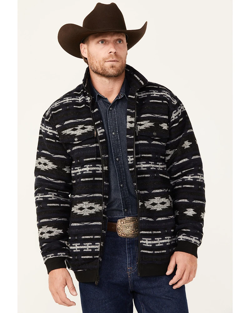 Outback Trading Co Men's Southwestern Print Bomber Jacket