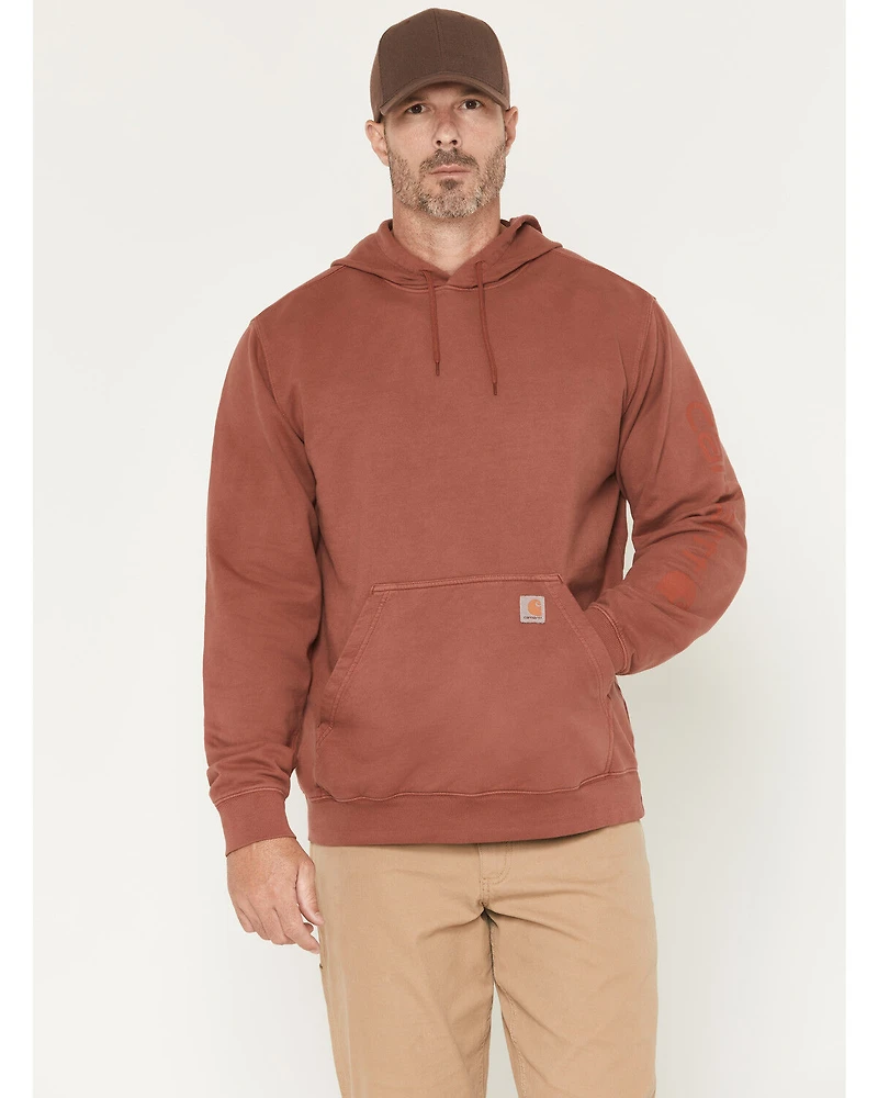 Carhartt Men's Re-Engineered Relaxed Fit Midweight Garment Dyed French Terry Graphic Hooded Sweatshirt