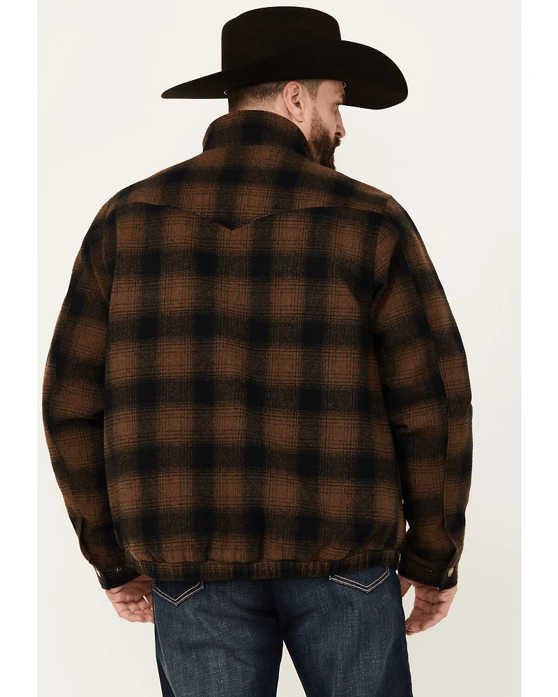 Cinch Men's Plaid Print Concealed Carry Zip Jacket