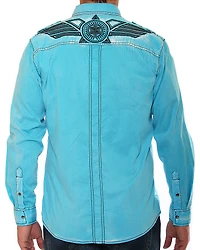 Austin Season Men's Embroidered Long Sleeve Western Shirt