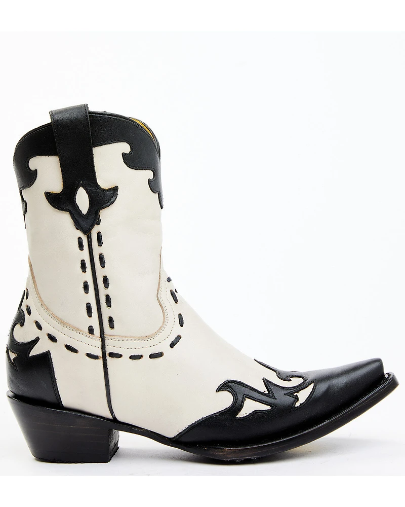 Planet Cowboy Women's Wingtip Leather Western Boot - Snip Toe