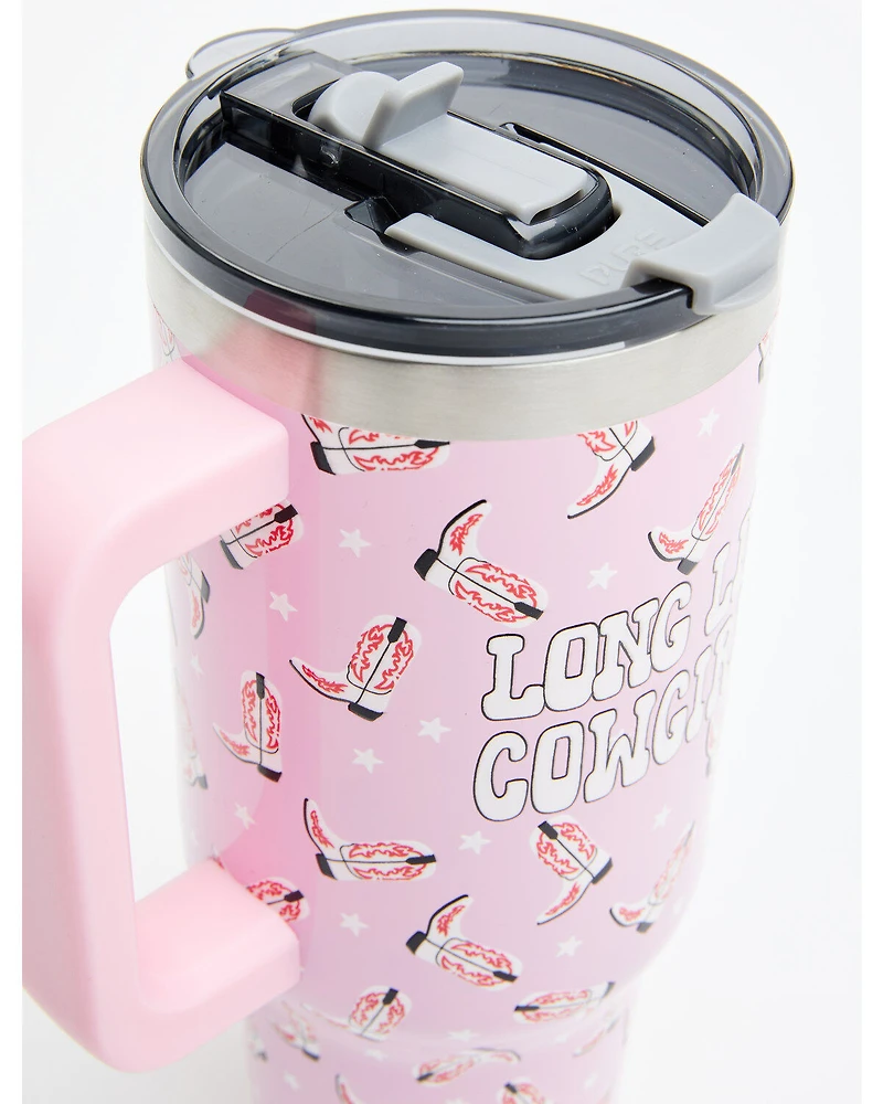 Boot Barn 40oz Long Live Cowgirls Tumbler With Handle
