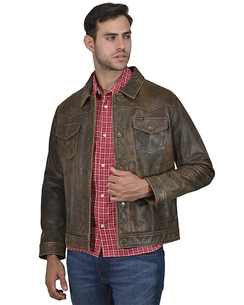Wrangler Men's Vintage Trucker Jacket