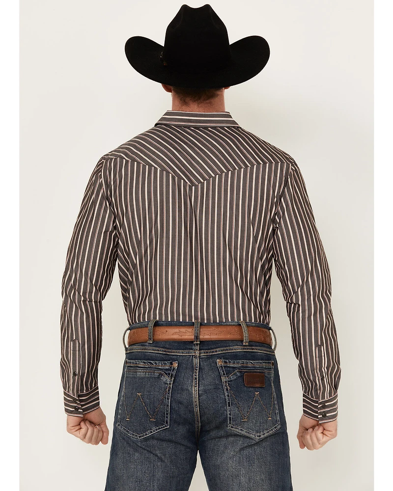 Gibson Trading Co. Men's Salute Striped Long Sleeve Snap Western Shirt