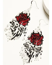 Idyllwind Women's Carla Rose Beaded Fringe Earrings