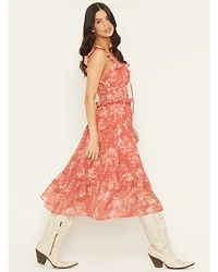 Ash & Violet Women's Floral Print Midi Dress