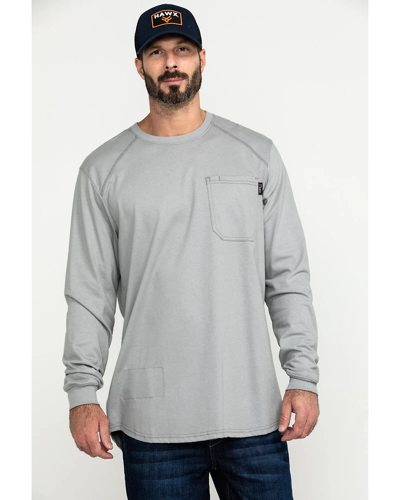 Hawx Men's FR Pocket Long Sleeve Work T-Shirt