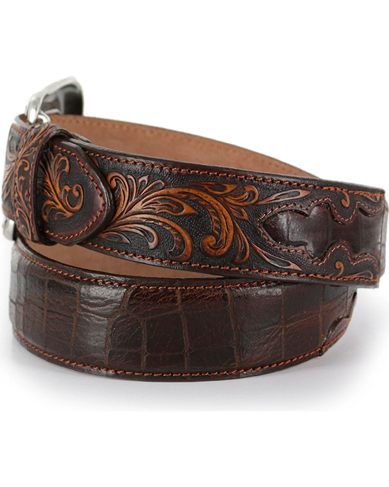 Tony Lama Men's Pinto Classic Leather Belt