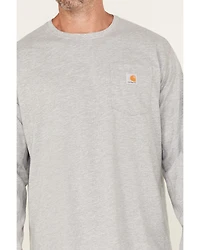 Carhartt Men's Force Relaxed Fit Midweight Long Sleeve Logo Pocket Work T-Shirt