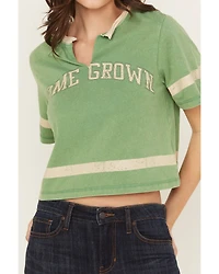 Cleo + Wolf Women's Emmett Homegrown Relaxed Fit Varsity Tee