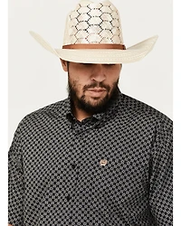 Cinch Men's Geo Print Short Sleeve Button-Down Western Shirt