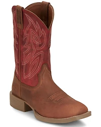Justin Men's 11" Canter Western Boots - Broad Square Toe