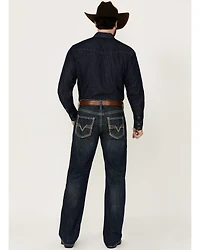 Rock & Roll Denim Men's Double Barrel Medium Wash Relaxed Bootcut Stretch Jeans
