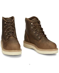 Justin Men's 6" Maxwell Lace-Up Work Boots - Steel Toe