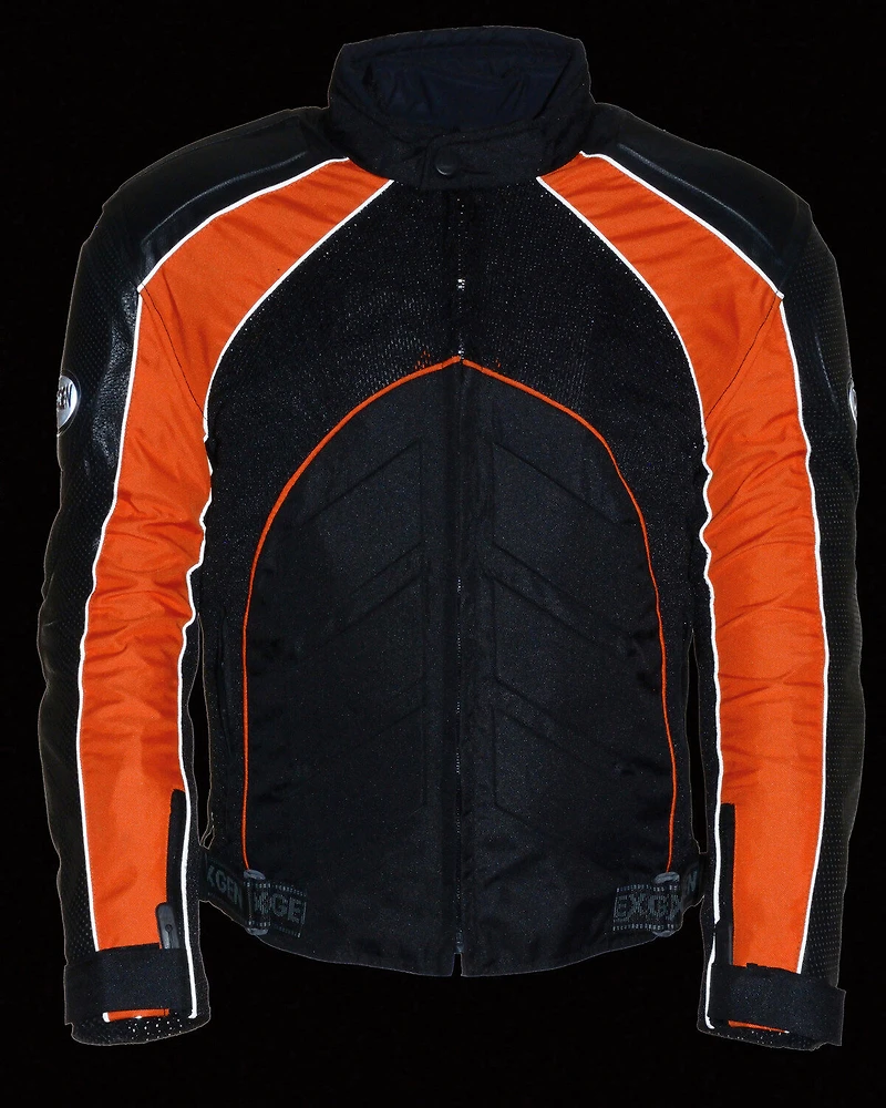 Milwaukee Leather Men's Combo Textile Mesh Racer Jacket