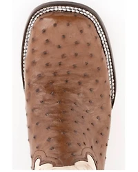Ferrini Men's Kango Full Quill Ostrich Western Boots - Broad Square Toe
