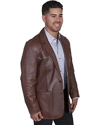 Scully Men's Lamb Leather Blazer - Big and Tall