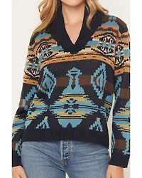 Shyanne Women's Southwestern Print Knit Sweater