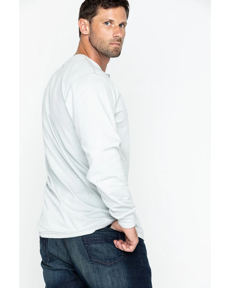 Carhartt Men's FR Solid Long Sleeve Work Henley Shirt - Big & Tall