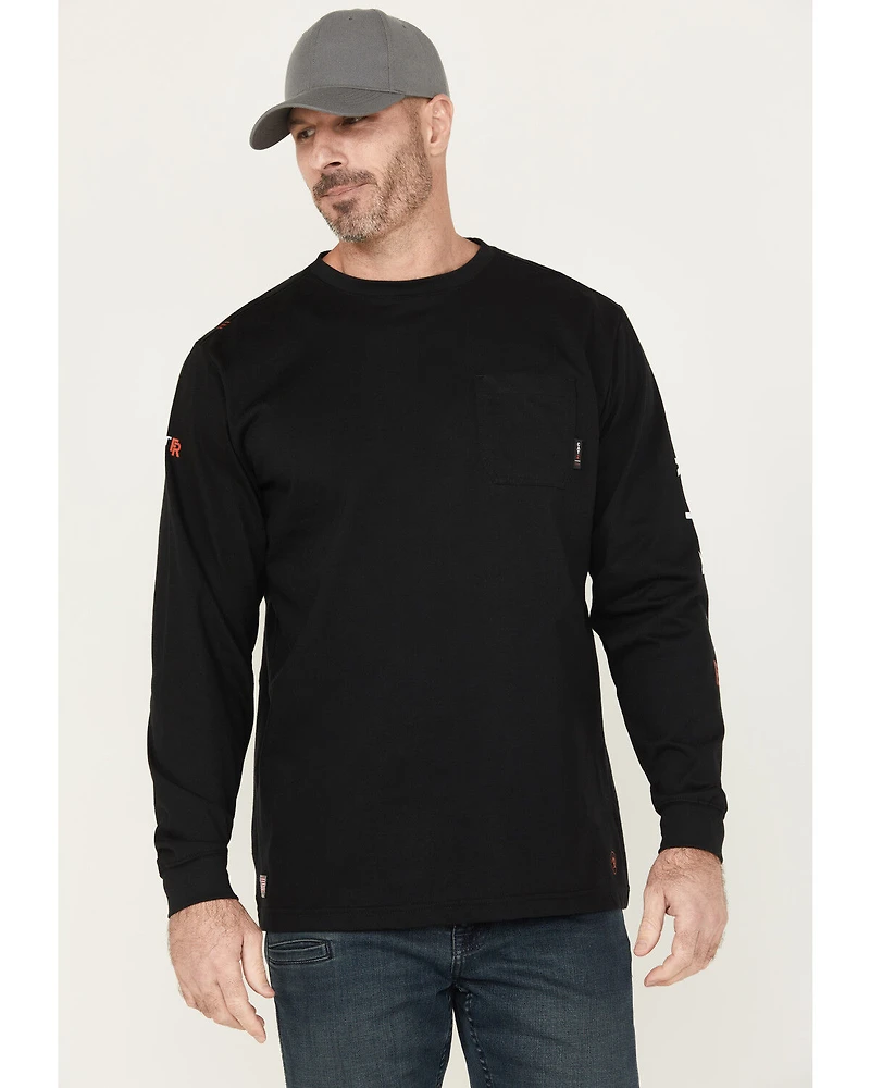 Ariat Men's FR Hard Head Long Sleeve Pocket Work Shirt