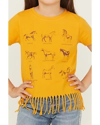 Shyanne Girls' Horse Breeds Short Sleeve T-Shirt
