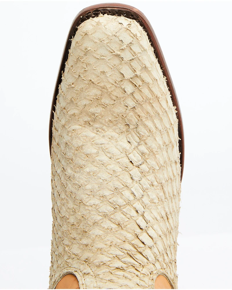Dan Post Women's Queretaro Exotic Seabass Western Boots - Square Toe