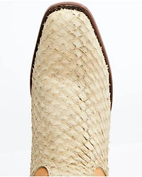 Dan Post Women's Queretaro Exotic Seabass Western Boots - Square Toe