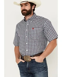Cinch Men's Boot Barn Exclusive Medallion Print Short Sleeve Button-Down Western Shirt
