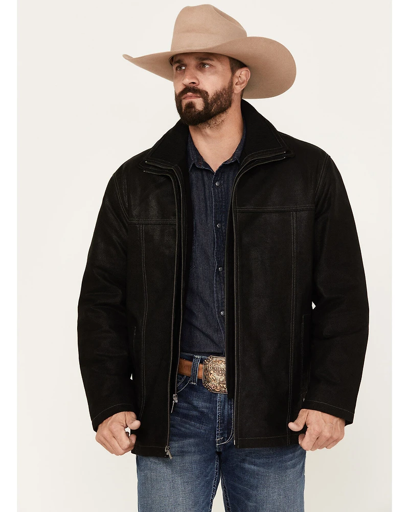Scully Men's Suede Double Collar Jacket