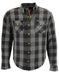 Milwaukee Performance Men's Aramid Checkered Plaid Biker Shirt - Big & Tall