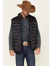 Cody James Core Men's Heather Charcoal Midnight Heat Sealed Zip-Front Puffer Vest