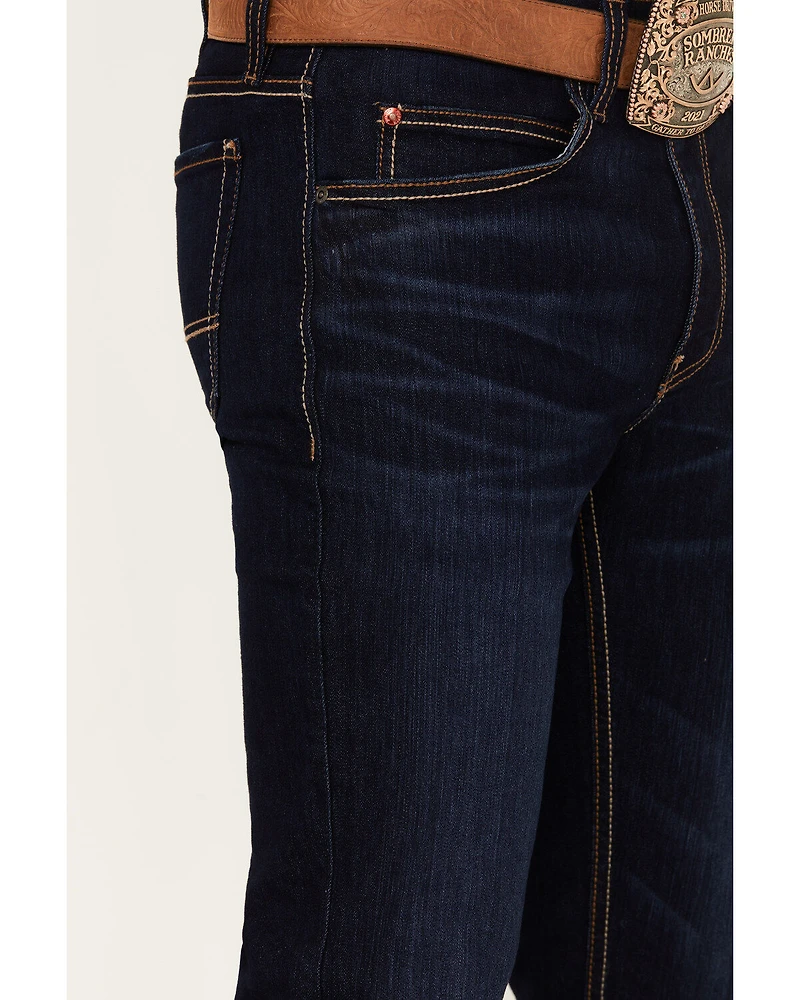 Justin Men's 1879 Dark Wash Modern Slim Stretch Denim Jeans