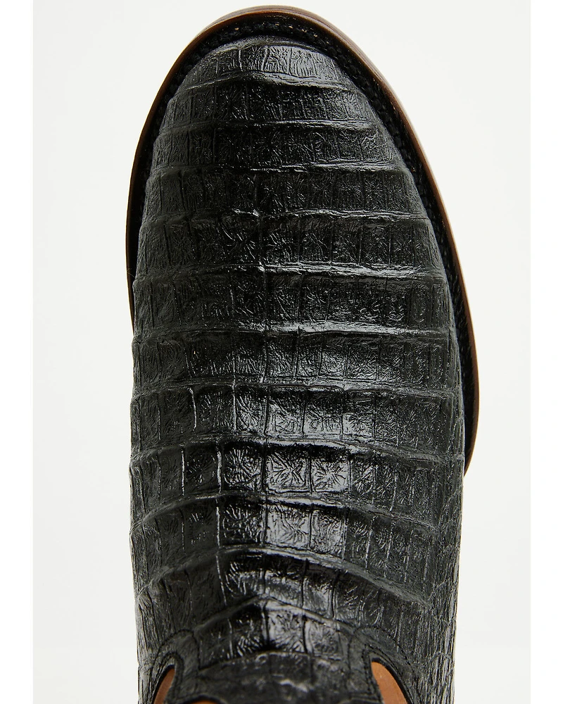 Tanner Mark Men's Caiman Print Western Boots - Round Toe