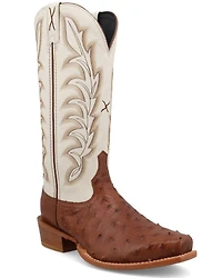 Twisted X Women's Exotic Full Quill Ostrich Western Boots - Square Toe