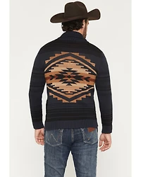Pendleton Men's Tumal Ridge Multicolored Back Button-Down Sweater