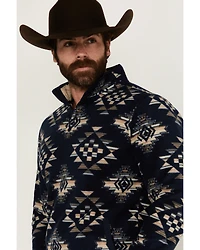 Cody James Men's Roy Southwestern Print 1/4 Snap Fleece Pullover