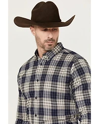 Cody James Men's Howdy Plaid Print Long Sleeve Button-Down Stretch Western Shirt