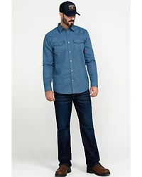 Cody James Men's FR Millikin Dark Slim Bootcut Work Jeans